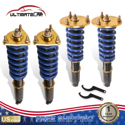Set 4 Full Coilover Struts Assembly For 06-13 Lexus IS250 IS350 07-11 GS350 RWD Foto 1 de 4