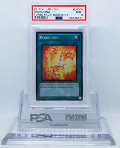 YUGIOH TU03-EN004 REKINDLING SUPER RARE PSA 9 MINT #28626521 - Picture 1 of 1