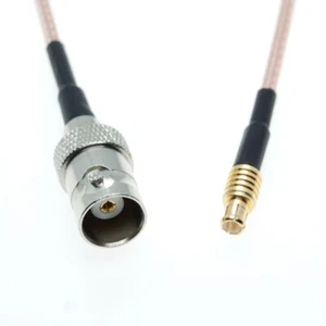 RG316 BNC Female jack to MCX Male RF Coaxial Connector Pigtail Jumper Cable - Picture 1 of 5