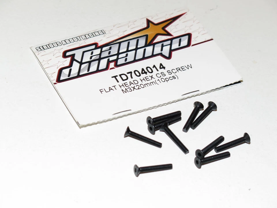 Team Durango DEX8 1/8 Buggy Electric TDRC3334 TD704014 Flat Head Hex CS Screw 3x - Image 1 of 1