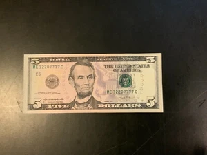 2013 $5 DOLLAR BILL ME32207777C - Picture 1 of 4