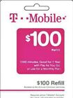 T-Mobile $100 Prepaid Refill Card, Air Time Top-Up/Pin RECHARGE(Direct)