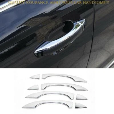 Cubierta de manija de puerta lateral exterior de acero cromado 8 piezas para Audi A6 S6 2012-2018 Foto 1 de 4