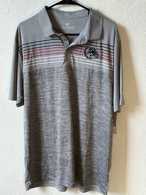 Men’s XL Gonzaga Bulldogs COLOSSEUM Gray ⛳️ Golf Polo Shirt NWT - Image 1 of 4