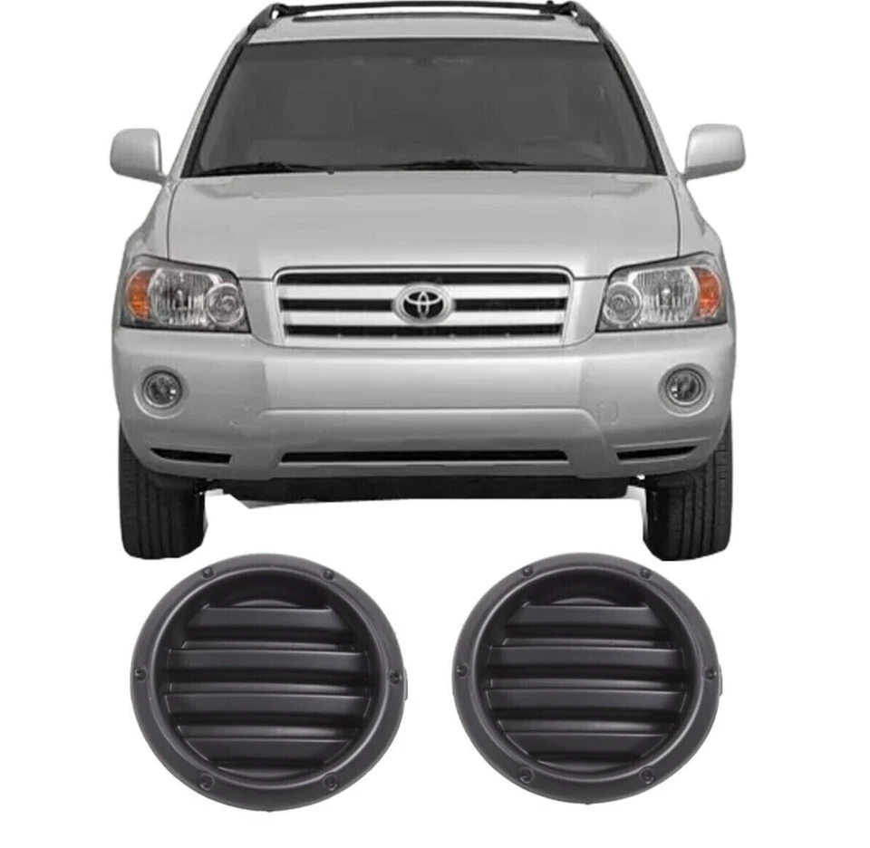 Front Left & Right Side New Fog Light Cover For 2004-2007 Toyota Highlander 2Pc Foto 1 de 4