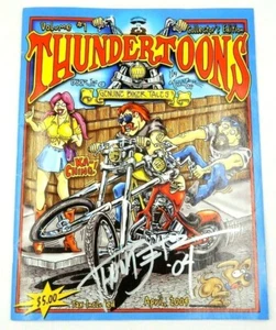 SIGNED THUNDERTOONS VOL. 1 #1 COLLECTOR'S EDITION MOTORCYCLE MAGAZINE APRIL 2004 - Imagen 1 de 12