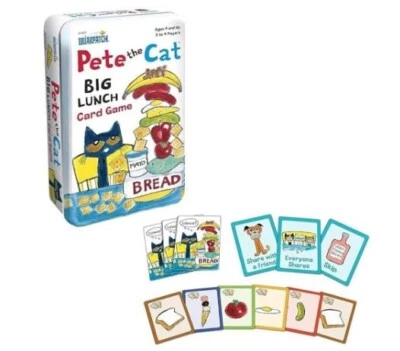 Pete el Gato Gran Almuerzo Juego de Cartas en Caja de Lata Juego Educativo Escolar Infantil Foto 1 de 4