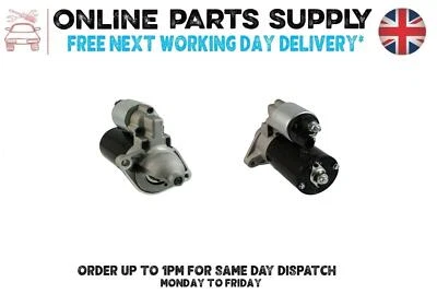 Starter Motor For Toyota Corolla Compact 1999 to 2002 1.1kW - Image 1 of 4