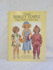 Original Shirley Temple Papierpuppen in voller Farbe Kindermuseum 1988 ungeschnitten - Bild 1 von 12