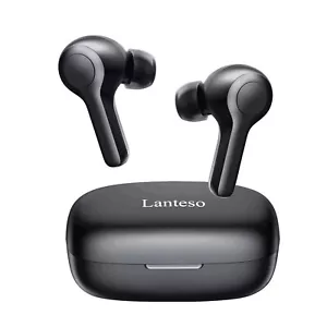 Auriculares Inalámbricos Lanteso Bluetooth 5.0 Hi-Fi Estéreo Sonido Cancelación de Ruido Negros - Imagen 1 de 8