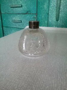 Antiker Parfum Duft Flakon WALKER & HALL 1916 Silberkragen geschliffenes Glas - Bild 1 von 6
