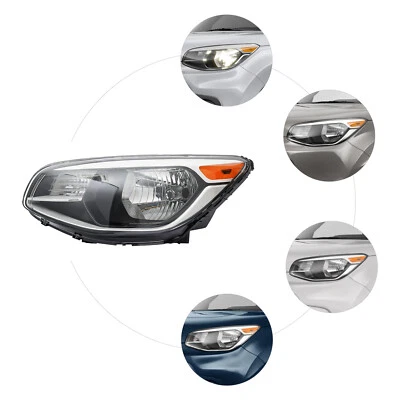 Halogen Headlight For 2014-2019 Kia Soul Headlamp Assembly Left Driver Side Foto 1 de 4