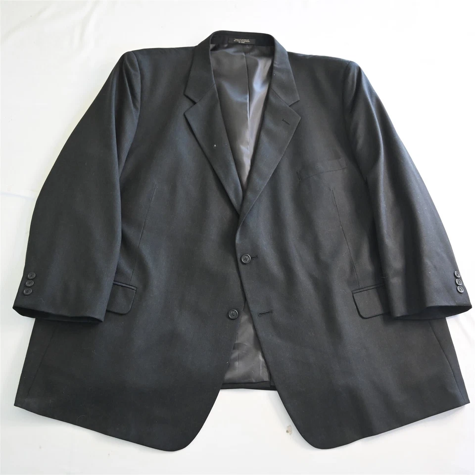 Botany 500 56PT Portly Gray Wool Cashmere Mens Blazer Jacket Sport Coat - Image 1 of 4