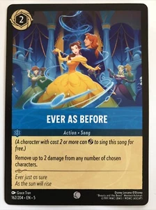 Disney Lorcana Shimmering Skies Ever As Before 162/204 NM - Picture 1 of 2