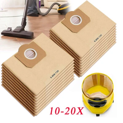 20X Staubsaugerbeutel für Kärcher Papier Filtertüten MV 3 WD 3 WD 3 P 6.959-130