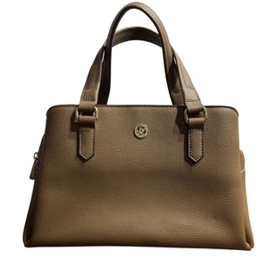 ORA DELPHINE SATCHEL PEBBLE LEATHER CAMEL TAN 12" X 7" SMALL Bag CLASSIC LUXURY - Picture 1 of 18
