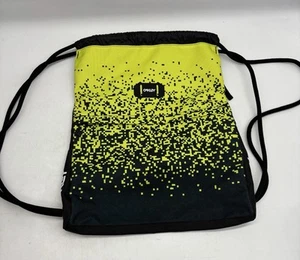Oakley Bag Satchel Drawstring Backpack Nylon Sack Yellow Black Light Workout - Picture 1 of 8