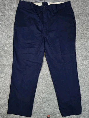 New Red Kap Work Pants Men's 48x32 Blue Cotton Made in USA - Image 1 of 4