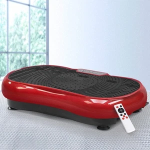 Everfit Vibration Machine Platform Resistance Rope Home Fitness Dark Red - Picture 1 of 8