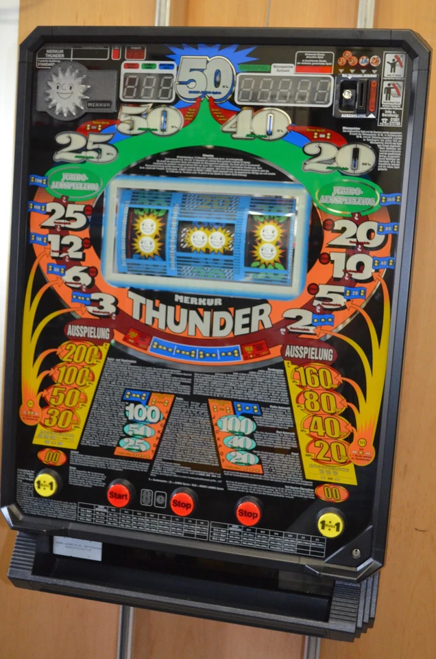 Merkur Thunder  Euro Geldspielgerät Geldspieler Spielautomat - Bild 1 von 1
