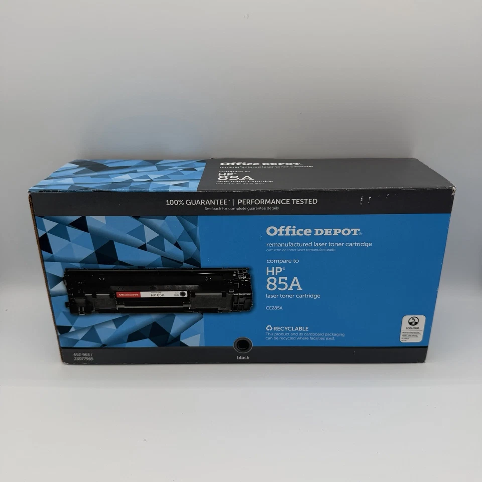 CARTUCHO TÓNER LÁSER NEGRO OFFICE DEPOT HP 85A CE285A sellado Foto 1 de 3