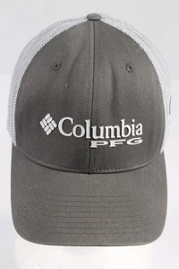 Columbia PFG FlexFit Hat Men's Sz S/M Gray Mesh Back Bass Baseball Trucker - Picture 1 of 6