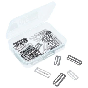  40 piezas Hebillas de correa de sujetador Ganchos de metal 9 formas Clips de traje de baño para coser - Imagen 1 de 20