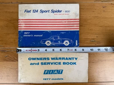 1977 FIAT 124 SPORT SPIDER 1800 CONVERSÍVEL EUA ED MANUAL DO PROPRIETÁRIO Original Vintage - Imagem 1 de 4
