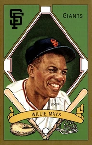 1990 Perez-Steele Master Works Series 1 Wilie Mays #12 Postcard #658/10000 - Picture 1 of 2