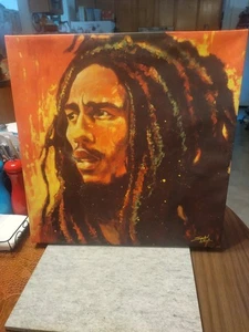 Stephen Fishwick Limited Edition "Bob Marley Up In Smoke" Giclee Canvas SALE - Bild 1 von 9