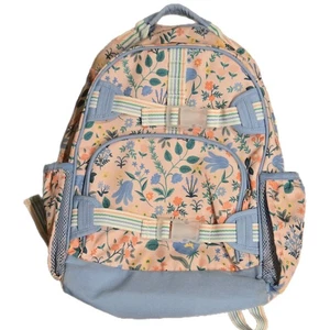 Mochila Pottery Barn Mackenzie Rifle Paper Co. Bramble Fields Rosa ¡SIN MONO! - Imagen 1 de 9