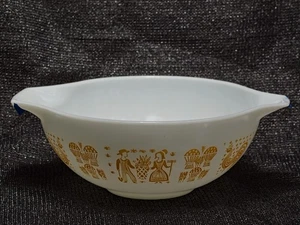 PYREX #444 Pumpkin Orange Amish Butterprint Cinderella Bowl, Please Read, Chips - Picture 1 of 19