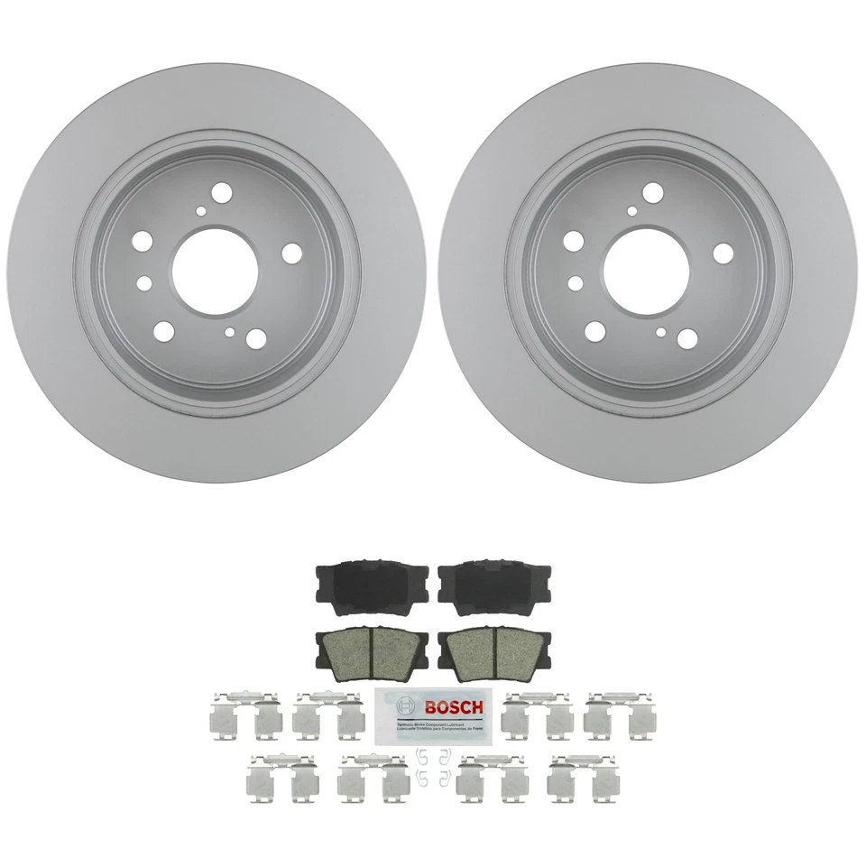 Kit de pastillas de freno de disco de cerámica SD rotores Quietcast traseros Bosch para Avalon Camry ES350 Foto 1 de 1