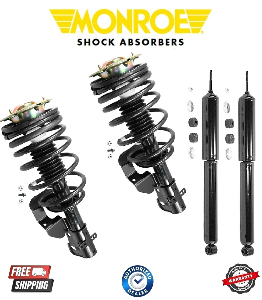 Conjunto completo de muelle helicoidal delantero y amortiguador trasero Monroe para Buick Chevy Pontiac Foto 1 de 1