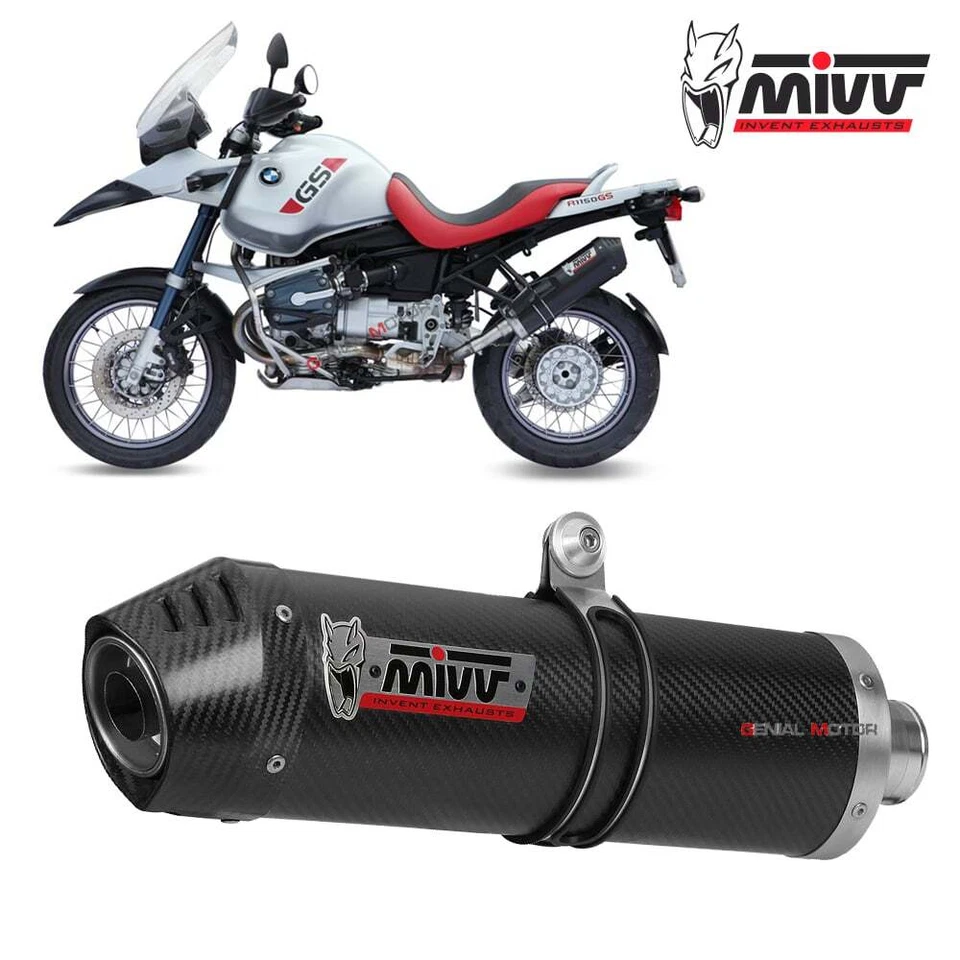 B.015.LEC - Silencieux Echappement Mivv SLIP-ON OVAL CARBONE BMW R 1150 GS 99-03