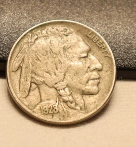1928 US Buffalo Nickel 5c Sharp XF Cover