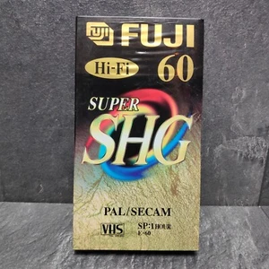 Fuji Hi-Fi 60 Super SHG VHS Cassette Original Packaging New | 1 Hour Run Time - Picture 1 of 3