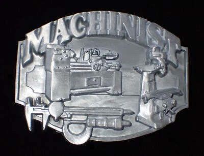 MAQUINISTA SÓLIDO PELTRE CINTURÓN HEBILLA SISKIYOU PELTRE ¡NUEVO! Foto 1 de 2