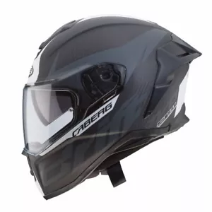 Casco integrale moto Caberg drift evo carbon nero opaco bianco taglia L - Imagen 1 de 3