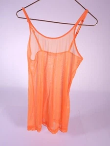 VINTAGE Victoria's Secret 2-piece Orange Negligee Lingerie Set - Small  - Picture 1 of 10