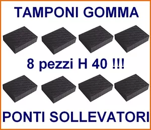 set 8 PEZZI TAMPONI per PONTI SOLLEVATORI H 40 tampone - corghi ravaglioli omcn- - Foto 1 di 1
