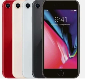 Apple iPhone 8 - 64GB/128GB/256GB - Gold/Grey/Silver/Red UNLOCKED - Afbeelding 1 van 9