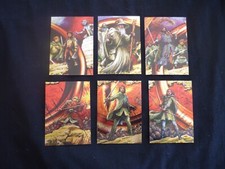 The Lord of The Ring Masterpieces Series 1 Card Etched Foil Card Full Set Topps