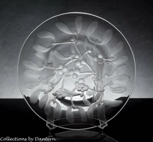 Lalique Kristall 8,5" Mistelzweig Mittagessen Teller - Bild 1 von 4