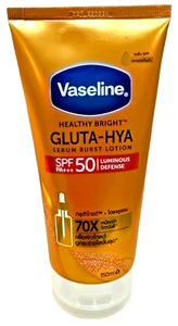 Vaseline Healthy Bright Gluta-Hya Serum Burst Sunscreen Lotion SPF 50 150 ml - Picture 1 of 12