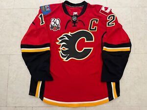 Jarome Iginla 2009-10 Calgary Flames Red Reebok Edge 1.0 TI Jersey Size 58+