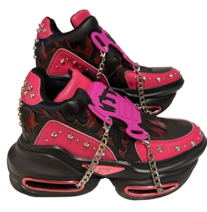 Tenis para mujer Anthony Wang encadenados cuña oculta tacón de cuña de 4 pulgadas, plataforma de 2" - Imagen 1 de 15