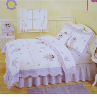 NEW That's Mine TWIN Bedding Set Quilt Pillow Sham Valance Fairy Princess Cotton - Image 1 of 4