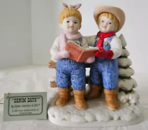 Homco Home Interiors Denim Days "Let's Go Caroling # 15341-98 - Foto 1 di 8