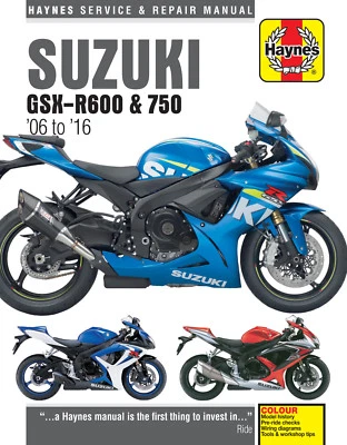 Manuale di Riparazione Istruzioni Suzuki GSX-R 600 / GSX-R 750 2006 - 2016 - Immagine 1 di 3